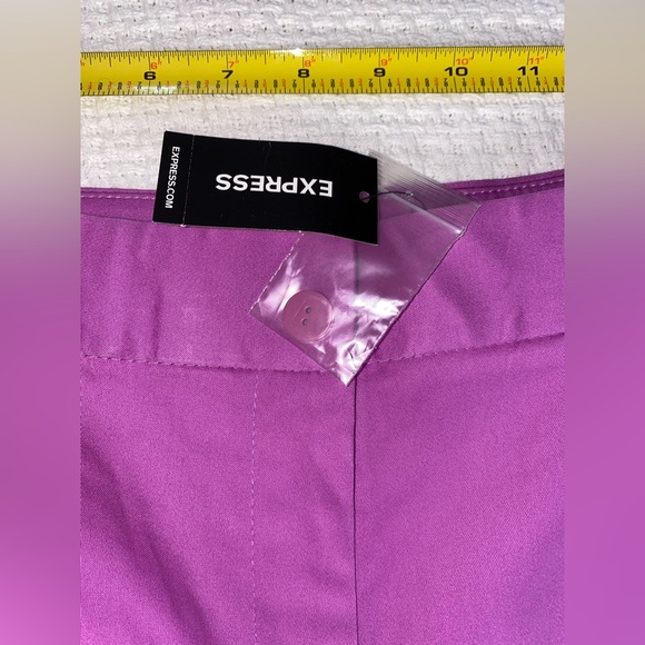 NWT Express Purple Women's “Editor” Shorts Size 12 NEW - Picture 5 of 12